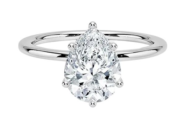 Pear diamond ring